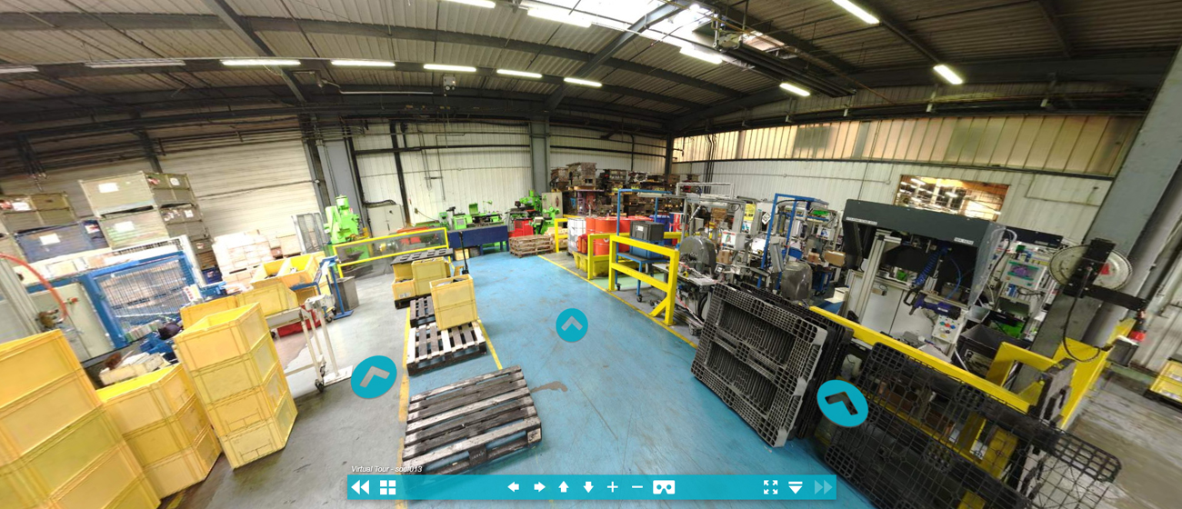 Visite virtuelle 360° d'une zone de production